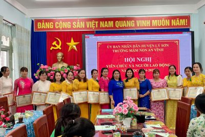 TRƯỜNG MẦM NON AN VĨNH TỔ CHỨC HỘI NGHỊ VIÊN CHỨC – NGƯỜI LAO ĐỘNG NĂM HỌC 2024-2025