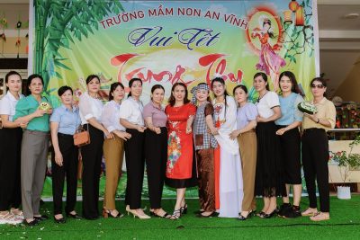 Trường Mầm non An Vĩnh tổ chức vui trung thu cho trẻ năm 2023, kết hợp phát động phong trào nuôi heo đất.